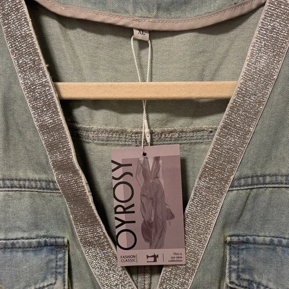 Denim Fringe Dress - Picture 2 of 7